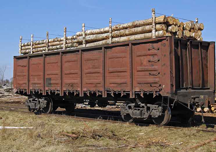 Перевозка ЛЕСА вагонами из Томска в Новосибирск
