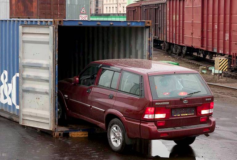 Перевозка жд контейнером авто цены из Калининграда в Москву
